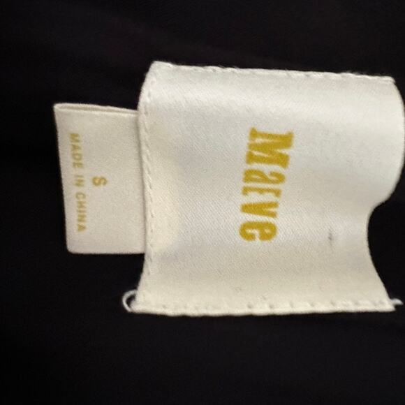 Anthropologie Maeve Elisabel Midi Dress High Low Noir Boho Summer Party SMALL - Picture 9 of 12